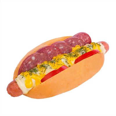یه هات داگ تنوری حرفه ای با پنیر موزارلا، پپرونی و هالوپینو و سس چیلی
ناپولی داگ